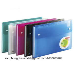 Cặp hồ sơ 2 cúc bấm 1 ngăn Deli 39572