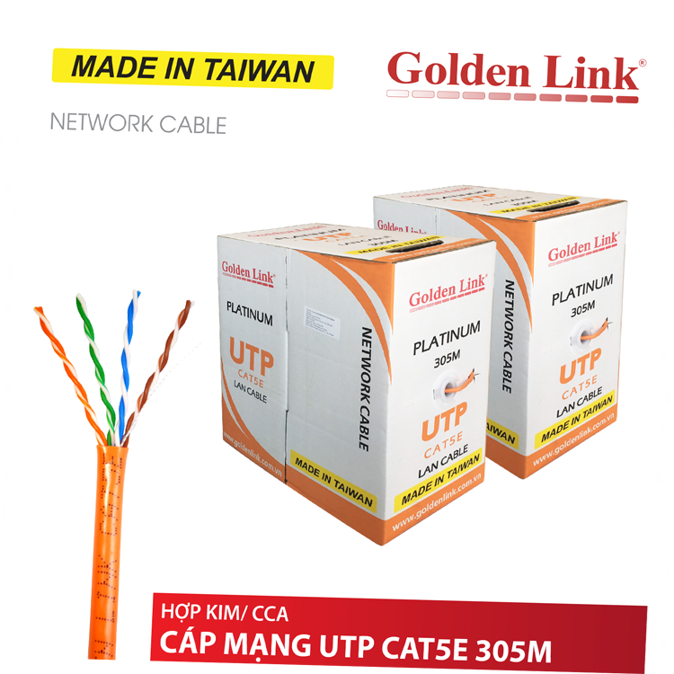 Cáp mạng Golden Link PLATINUM CAT.5E UTP ( 305m )