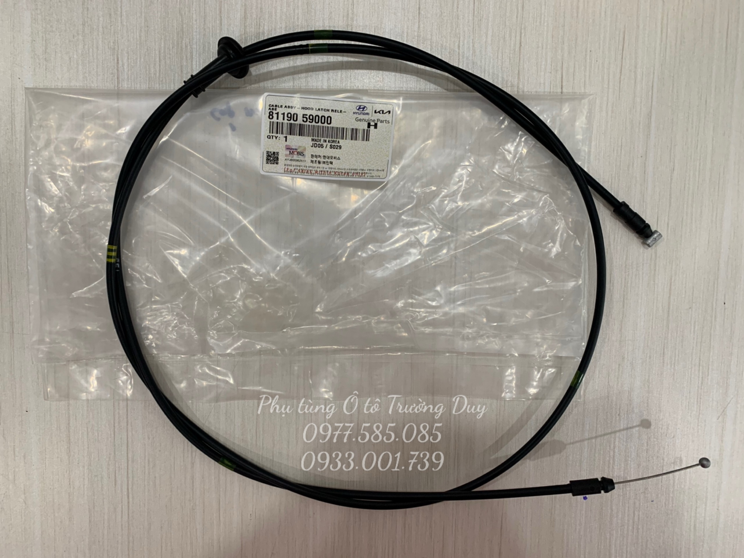 Cáp mở nắp capo Solati