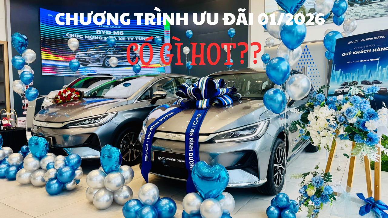 Cập Nhật Chương Trình Ưu Đãi BYD Tháng 01/2026 – Thời Điểm Vàng Sở Hữu Xe Điện Công Nghệ Cao