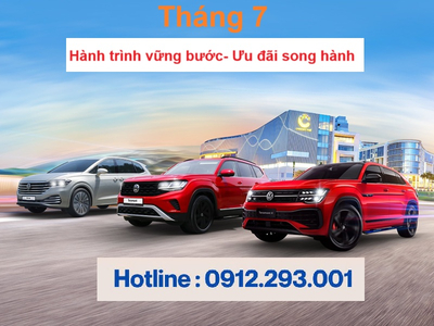 Cập nhật ưu đãi tại Volkswagen Hà Nội trong tháng 7
