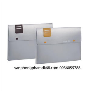 Cặp hồ sơ 2 cúc bấm 1 ngăn Deli 5576