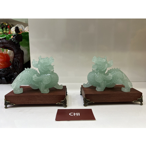 Cặp tỳ hưu bằng bột ngọc