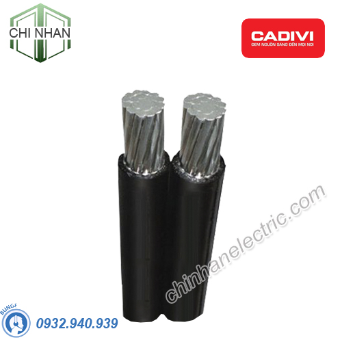Cáp Vặn Xoắn Hạ Thế 2 Lõi Cadivi LV-ABC 2x120mm2 – 0.6/1kV Ruột Nhôm