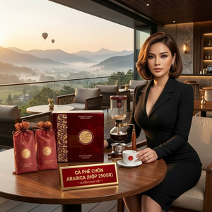Cà phê Chồn Arabica ( 250gram Hộp Sơn Mài) - Tặng Kèm Túi cao cấp