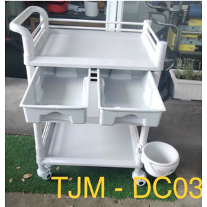 XE ĐẨY DỤNG CỤ 3 TẦNG TAJERMY DC03 (có hộc)