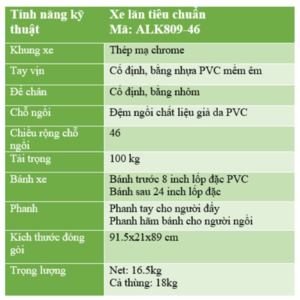 Xe lăn Aolike ALK-809E