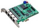 Card 4 luồng E1 chuẩn ISDN dùng cho các tổng đài IP Asterisk khe cắm PCIe