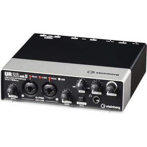 Card âm thanh Steinberg UR22mkII - USB 2.0 24-bit/192 kHz 2-in/2-out Audio Interface with Dual Microphone Preamps, Cubase AI & Cubasis LE included