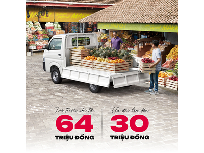 Carry Pro lửng hỗ trợ trả trước chỉ 64 triệu nhận xe
