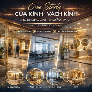 ​​​​​​​CASE STUDY CỬA KÍNH – VÁCH KÍNH CHO KHÔNG GIAN THƯƠNG MẠI CITYBUILDING HIỆN ĐẠI SANG TRỌNG CHUẨN VẬN HÀNH