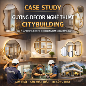 CASE STUDY GƯƠNG DECOR NGHỆ THUẬT CITYBUILDING GIẢI PHÁP GƯƠNG THỰC TẾ CHO KHÔNG GIAN SỐNG ĐẲNG CẤP