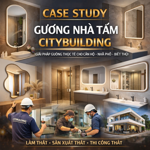 CASE STUDY GƯƠNG NHÀ TẮM CITYBUILDING GIẢI PHÁP GƯƠNG THỰC TẾ CHO CĂN HỘ NHÀ PHỐ BIỆT THỰ