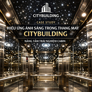 CASE STUDY HIỆU ỨNG ÁNH SÁNG TRONG THANG MÁY CITYBUILDING NÂNG TẦM TRẢI NGHIỆM CABIN