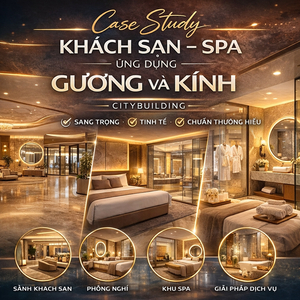 CASE STUDY KHÁCH SẠN – SPA ỨNG DỤNG GƯƠNG VÀ KÍNH CITYBUILDING SANG TRỌNG TINH TẾ CHUẨN THƯƠNG HIỆU