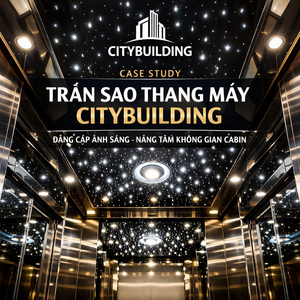 CASE STUDY TRẦN SAO THANG MÁY CITYBUILDING ĐẲNG CẤP ÁNH SÁNG NÂNG TẦM KHÔNG GIAN CABIN