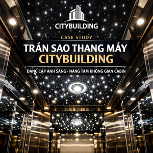 CASE STUDY TRẦN SAO THANG MÁY CITYBUILDING ĐẲNG CẤP ÁNH SÁNG NÂNG TẦM KHÔNG GIAN CABIN