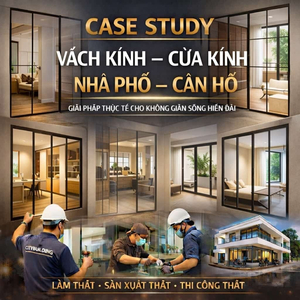 CASE STUDY VÁCH KÍNH CỬA KÍNH NHÀ PHỐ CĂN HỘ CITYBUILDING GIẢI PHÁP THỰC TẾ CHO KHÔNG GIAN SỐNG HIỆN ĐẠI