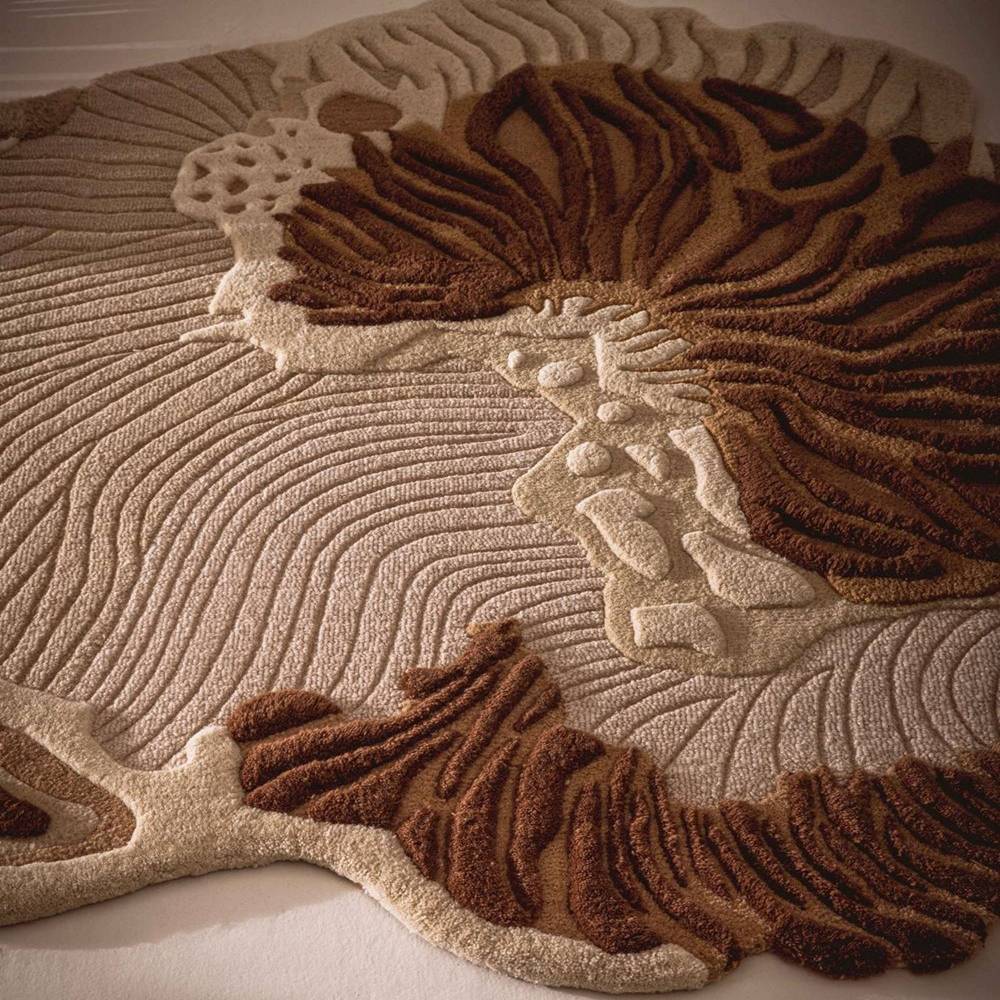 Kỹ thuật cắt tỉa thảm dệt hand-tufted sợi acrylic