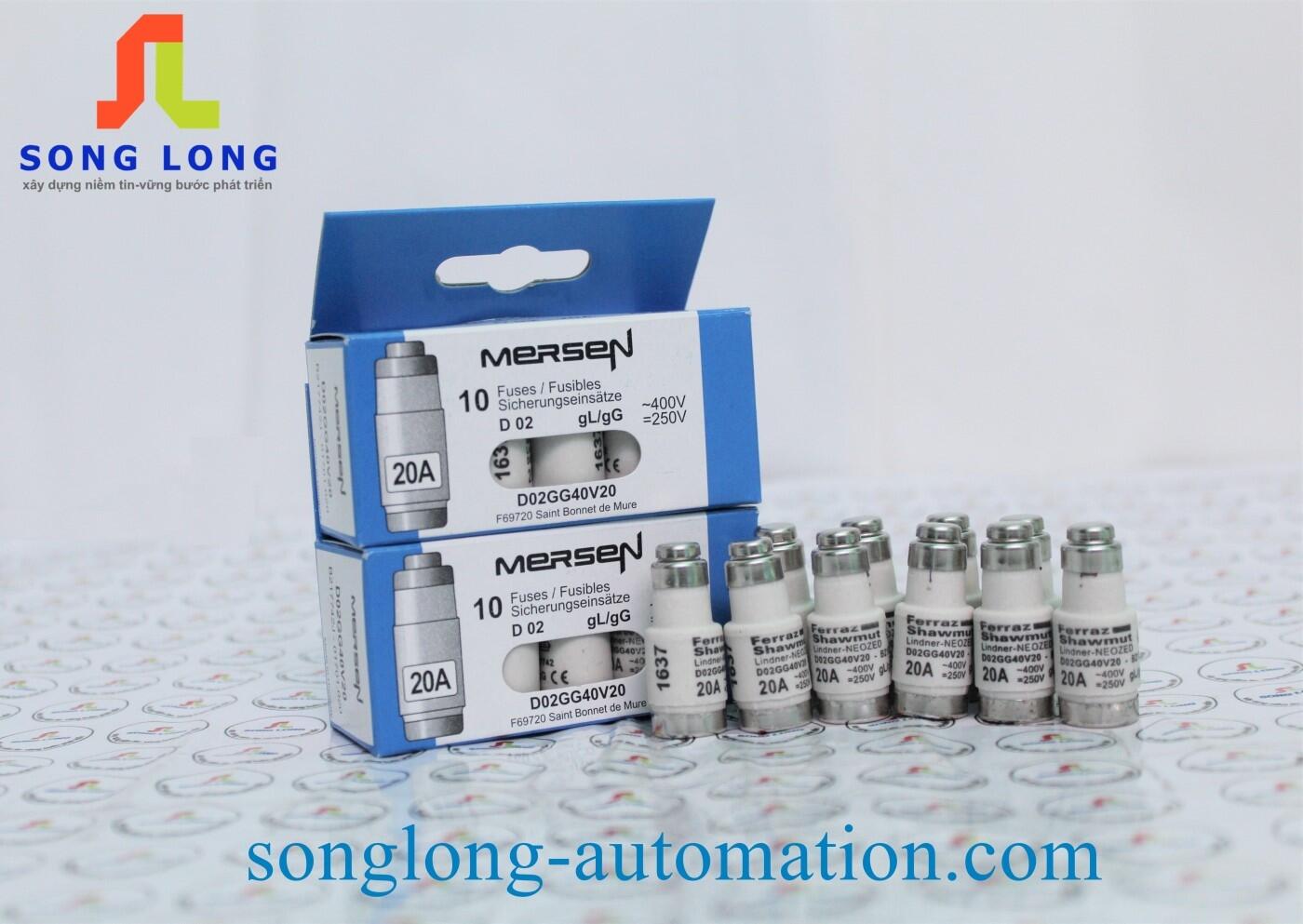 CẦU CHÌ CỔ CHAI FERRAZ SHAWMUT D02GG40V20