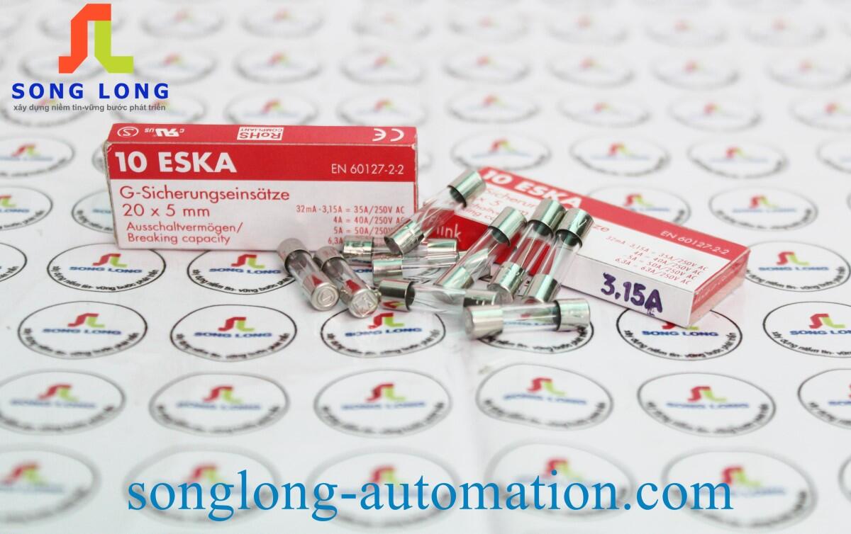 CẦU CHÌ KÍNH 5X20 3.15A ESKA 522.522