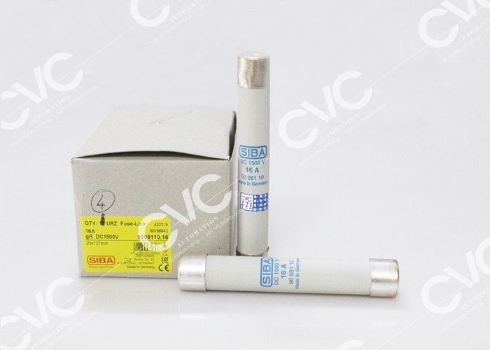 CẦU CHÌ SIBA 1500VDC 	9008110.16 ( dùng bảo vệ biến tần)