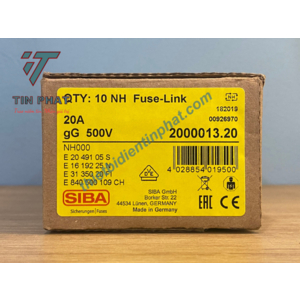 CẦU CHÌ SIBA 2000013.20 500V 20A