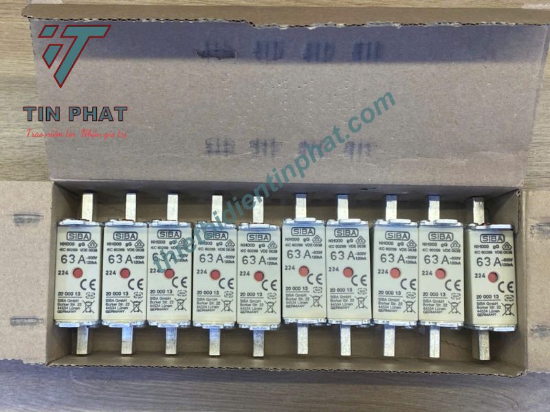 CẦU CHÌ SIBA 2000013.63 500V 63A