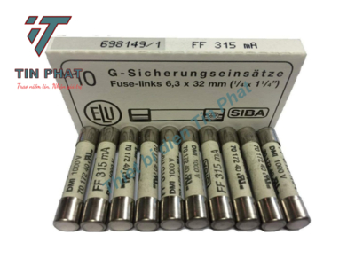 CẦU CHÌ SIBA 7017240.0,315 1000VAC/VDC 315mA