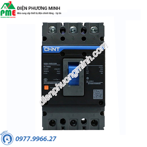 Cầu dao chống giật MCCB Chint NXM-1600S/3300-1600 50KA 3P