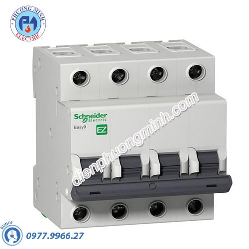 Cầu dao tự động Easy9 MCB 4P 4.5kA 400V 63A - Model EZ9F34463