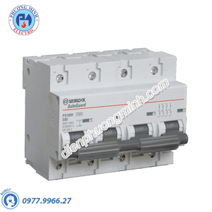 Cầu dao tự động MCB 4P 10kA 125A - Model PS100H/4/D125