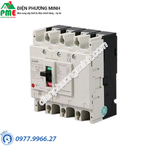 Cầu dao tự động MCCB Mitsubishi NF125-SV 4P 100A