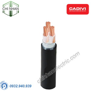 Dây cáp ngầm 3 lõi Cadivi CXV/DSTA-3x11 mm2 – 0.6/1kV Cu/XLPE/DSTA/PVC