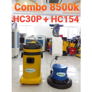 Combo máy chà sàn HC154 máy hút 30lit HC30P