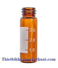 Chai vial nâu 4ml, 4ml Amber vial, 13-425, 15×45mm, screw top