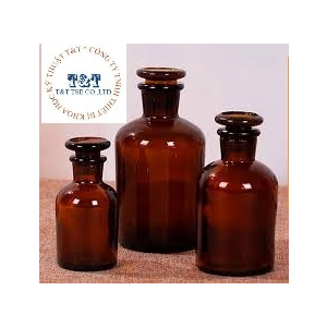 Chai thủy tinh nút mài miệng hẹp