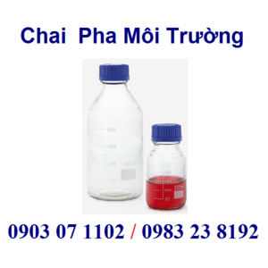 Chai thủy tinh pha môi trường