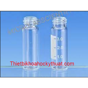 Chai vial trắng 4ml, 4ml Clear vial, 13-425, 15×45mm, screw top