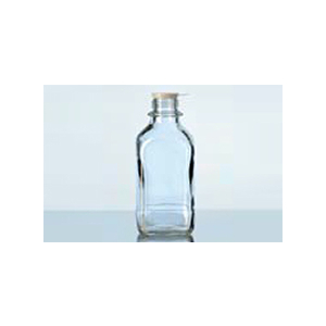 Chai vuông cổ vặn miệng hẹp với nắp vặn chuẩn thủy tinh soda-lime - DURAN