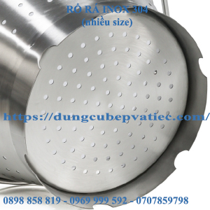 Rổ inox 304 dày có chân