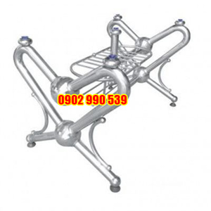 Chân bàn tim inox hàn chết 1m4