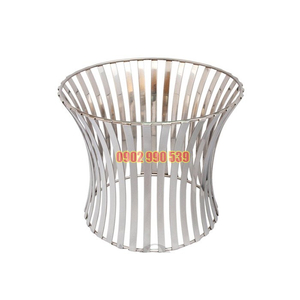 Chân Đế Inox Tròn Trang Trí Buffet