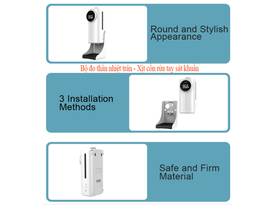 Máy đo thân nhiệt tích hợp 2 cảm biến cho kết quả chính xác tuyệt đối