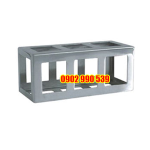 Chân Đế Inox Hình Chữ Nhật Trang Trí Buffet