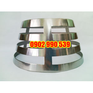 Kệ hình chóp inox trang trí nhà hàng