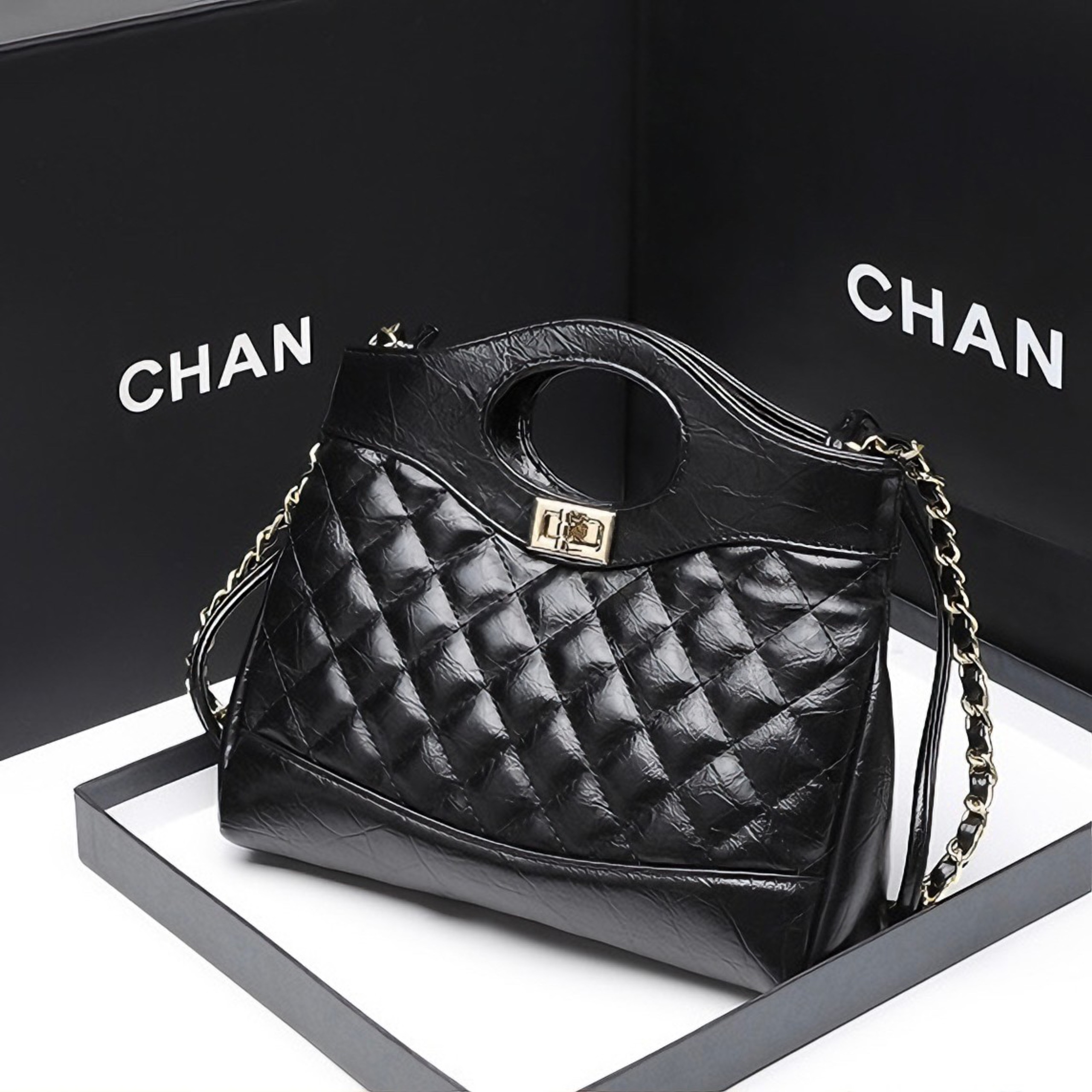 TÚI XÁCH CẦM TAY ĐEO CHÉO NỮ CHANNEL CHẦN TRÁM 31 BAG