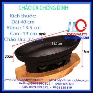 CHẢO NHÔM HÌNH OVAN CHỐNG DÍNH