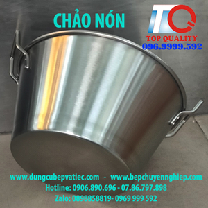 Chảo nón inox dùng được tất cả các loại bếp