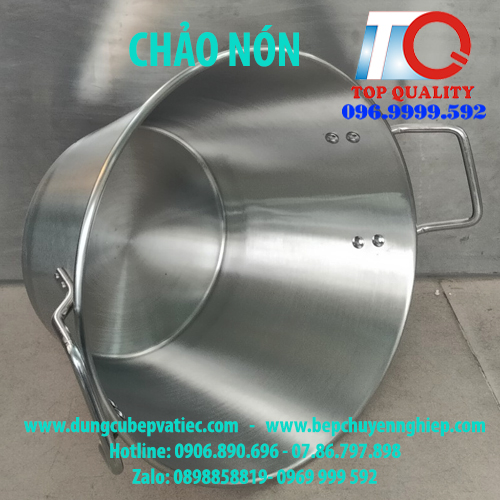 Chảo nón inox dùng được tất cả các loại bếp